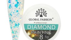 Gel color cu sclipici, Global Fashion, Diamond Painting Glitter Gel, 5 gr ,08