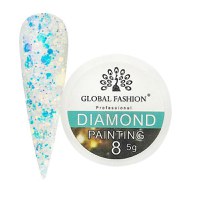 Gel color cu sclipici, Global Fashion, Diamond Painting Glitter Gel, 5 gr ,08 - 1