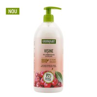 Gel-Crema de Dus Catifelant cu extract de vișine organice, 1000 ml - 1