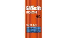 Gel de Ras Hidratant cu Unt de Cacao - Gillette Fusion 5 Action Shave Gel with Cocoa Butter, 200 ml