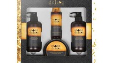 Kit tratament reparator si hidratant Argan de Luxe, Sampon 300 ml + Balsam 300 ml + Masca 250 ml+Ser reparator 100ml