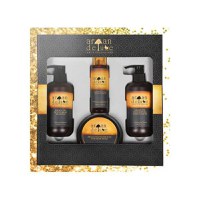 Kit tratament reparator si hidratant Argan de Luxe, Sampon 300 ml + Balsam 300 ml + Masca 250 ml+Ser reparator 100ml - 1