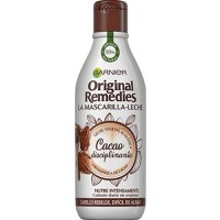 Lapte de Par cu Cacao - Garnier Original Remedies La Mascherilla-Leche Cacao Disciplinante Cabello Rebelde, Dificil de Alisar, 250 ml - 1