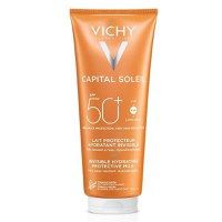 Lapte hidratant de protectie solara SPF 50+ pentru fara si corp Capital Soleil, Vichy, 300 ml - 1