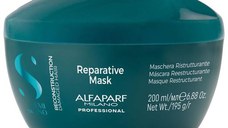 Masca Reparatoare Pentru Par Deteriorat - Alfaparf Milano Semi Di Lino Reconstruction Reparative Mask, 200 ml