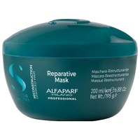 Masca Reparatoare Pentru Par Deteriorat - Alfaparf Milano Semi Di Lino Reconstruction Reparative Mask, 200 ml - 1