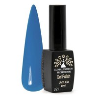 Oja semipermanenta Black Elite, Global Fashion, 8 ml, Albastru 321 - 1