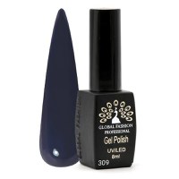 Oja semipermanenta Black Elite, Global Fashion, 8 ml, Negru 309 - 1