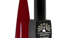 Oja semipermanenta Black Elite, Global Fashion 8 ml, Rosu 186