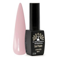 Oja semipermanenta Black Elite, Global Fashion, 8 ml, Roz 228 - 1