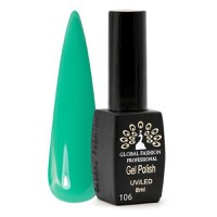 Oja semipermanenta Black Elite, Global Fashion, 8 ml, Verde 106 - 1