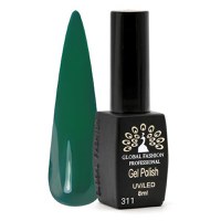 Oja semipermanenta Black Elite, Global Fashion 8 ml, Verde 311 - 1