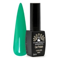 Oja semipermanenta Black Elite, Global Fashion 8 ml, Verde 369 - 1