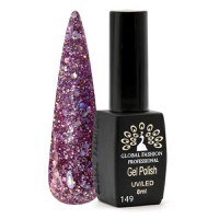 Oja semipermanenta Black Elite, Global Fashion, 8 ml, Violet 149 - 1