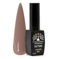 Oja semipermanenta, Global Fashion, Black Elite, 8 ml, Maro 123 - 1