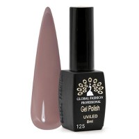 Oja semipermanenta, Global Fashion, Black Elite, 8 ml, Maro 125 - 1