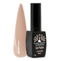 Oja semipermanenta, Global Fashion, BLACK ELITE, 8 ml, Nude 074 - 1