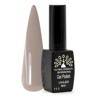 Oja semipermanenta, Global Fashion, Black Elite, 8 ml, Nude 111 - 1