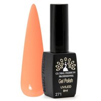 Oja semipermanenta, Global Fashion, Black Elite, 8 ml , Piersica 271 - 1