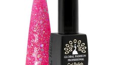 Oja semipermanenta, Global Fashion, Black Elite, 8 ml, Roz 150