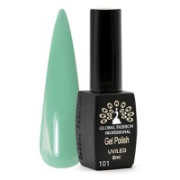 Oja semipermanenta, Global Fashion, Black Elite, 8 ml, Verde 101 - 1