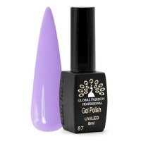 Oja semipermanenta, Global Fashion, Black Elite, 8 ml, Violet 087 - 1