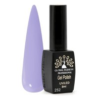 Oja semipermanenta, Global Fashion, Black Elite, 8 ml, Violet 252 - 1