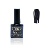 Oja semipermanenta, Global Fashion, Cat Eye, 10 ml, Negru 48 - 1