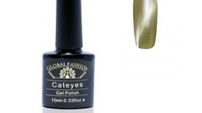 Oja semipermanenta, Global Fashion, Cat Eye, 10 ml, Verde 06