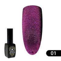 Oja semipermanenta, Global Fashion, Cat Eye 24D, 8 ml, Violet 01 - 1