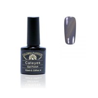 Oja semipermanenta, Global Fashion, Cat Eyes, 10 ml, Gri 66 - 1