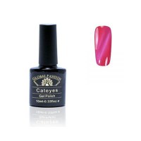 Oja semipermanenta, Global Fashion, Cat Eyes, 10 ml, Roz 46 - 1