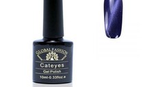 Oja semipermanenta, Global Fashion, Cat Eyes, 10 ml, Violet 22