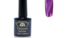 Oja semipermanenta, Global Fashion, Cat Eyes, 10 ml, Violet 47