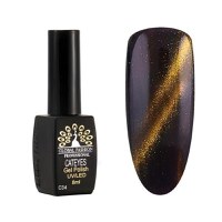 Oja semipermanenta, Global Fashion, Cat Eyes, 8 ml, Maro 34 - 1