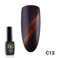 Oja semipermanenta, Global Fashion, Cat Eyes, 8ml, Maro 13 - 1