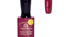 Oja semipermanenta, Global Fashion, Premium, 15 ml, Rosu 087