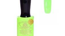 Oja semipermanenta, Global Fashion, Premium, 15 ml, Verde neon 089