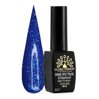 Oja semipermanenta, Global Fashion, Shine Spectrum, 8 ml, Albastru 321 - 1