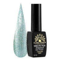 Oja semipermanenta, Global Fashion, Shine Spectrum, 8 ml, Verde 313 - 1