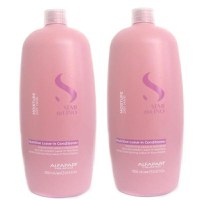 Pachet 2 x Balsam Hidratant fara Clatire pentru Par Uscat - Alfaparf Milano Semi Di Lino Moisture Nutritive Leave-in Conditioner, 1000ml - 1