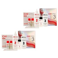 Pachet 2 x Kit pentru Par Natural, Rezistent si Aspru - CHI Ionic Permanent Shine Waves Selection 3 Kit - 1