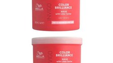 Pachet 2 x Masca pentru Par Vopsit cu Fir Subtire/ Normal - Wella Professionals Invigo Color Brilliance Fine/Normal, varianta 2023, 500 ml