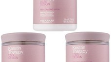 Pachet 3 x Masca Rehidratanta pentru Netezire - Alfaparf Milano Keratin Therapy Lisse Design Rehydrating Mask, 200ml