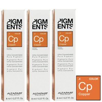 Pachet 3 x Pigment Concentrat Aramiu - Alfaparf Milano Ultra Concentrated Pure Pigment COPPER 8 ml - 1