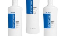 Pachet 3 x Sampon pentru Indreptarea Parului - Fanola Smooth Care Straightening Shampoo, 1000ml