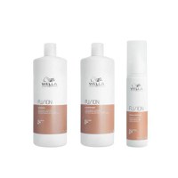 Pachet cu Efect Reparator - Wella Professionals Fusion Intense: Sampon Reparator 1000 ml, Balsam Reparator 1000 ml, Tratament cu Aminoacizi 70 ml - 1