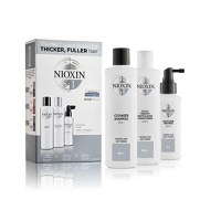 Pachet Impotriva Caderii Parului pentru Parul Natural cu Aspect Subtiat - Nioxin System 1, 300 ml+300 ml+100 ml - 1