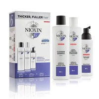 Pachet Impotriva Caderii Progresive pentru Parul Decolorat sau Tratat Chimic Vizibil Subtiat - Nioxin System 6, 300 ml+300 ml+100 ml - 1