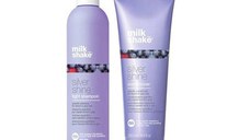 Pachet pentru Par Blond, Gri sau Alb - Milk Shake Silver Shine: Sampon Silver Shine Light Shampoo, 300 ml + Balsam Silver Shine Conditioner, 250 ml